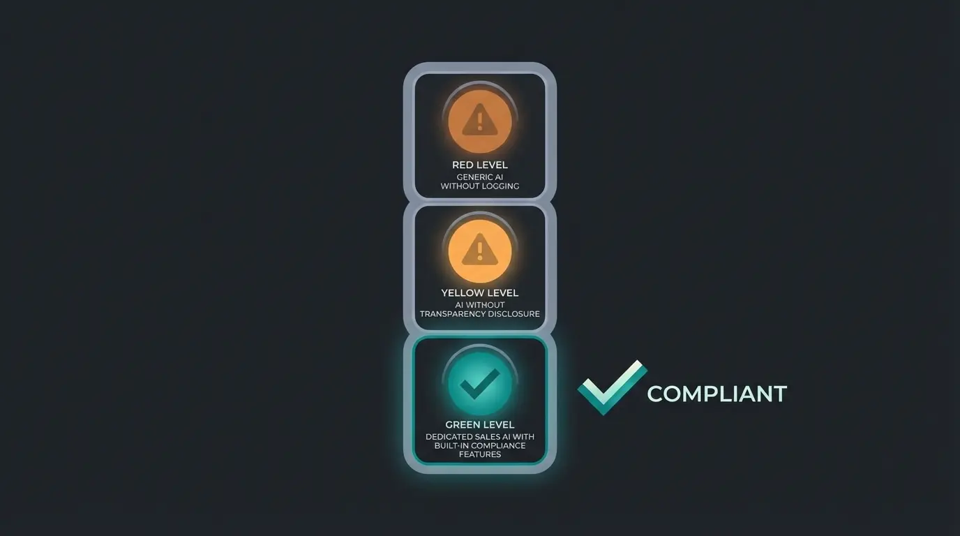 Compliance-Ampel für KI Sales Support Lösungen