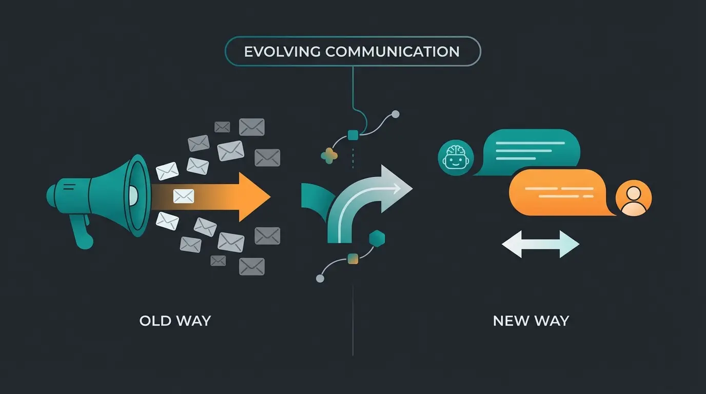 Vergleich zwischen Newsletter-Broadcasting und KI-gestützter Produktberatung im E-Mail Marketing