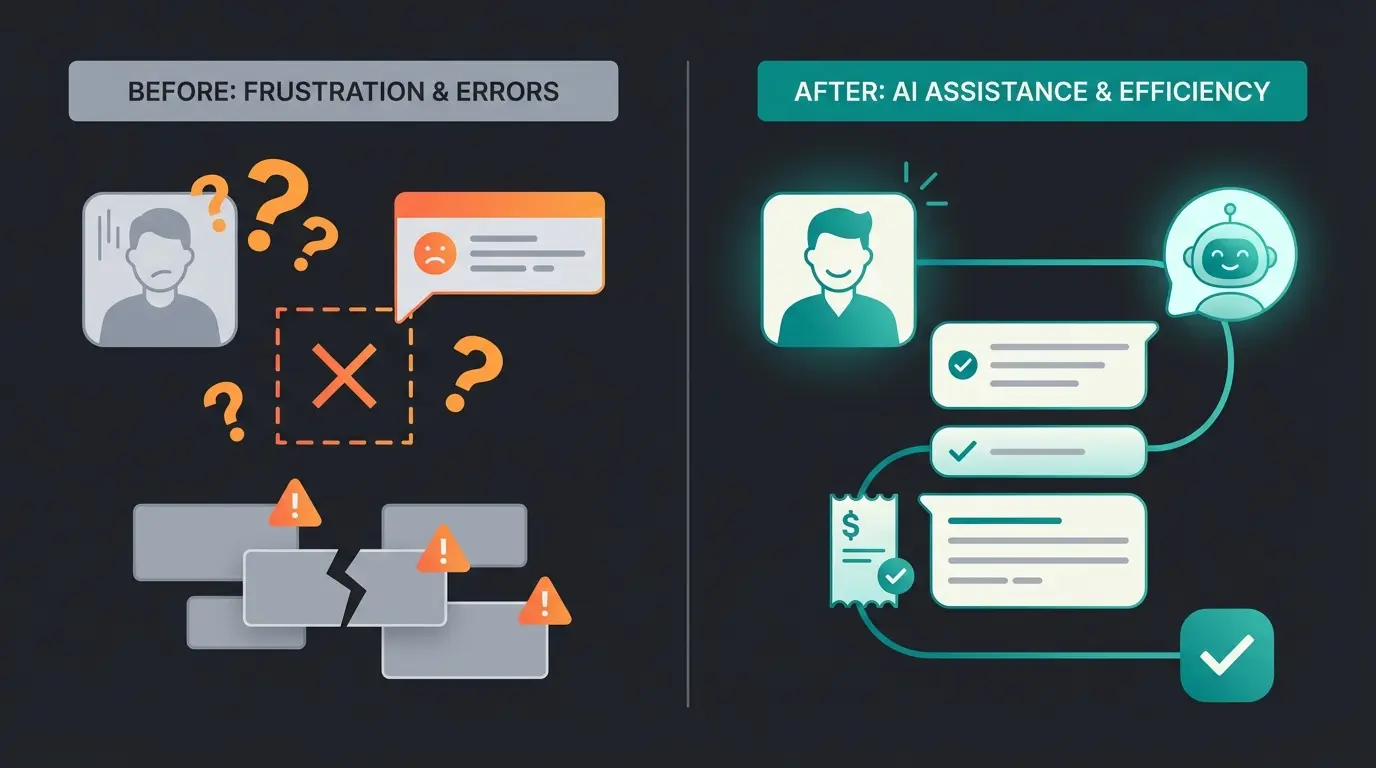 Vergleich zwischen Standard-Bot und Consultative AI bei der Belegverarbeitung
