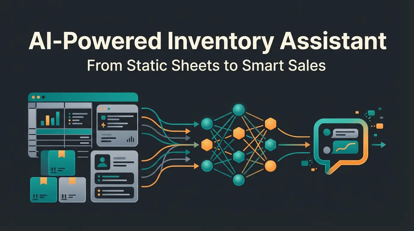 Excel inventory management dashboard with AI integration for automated sales consulting