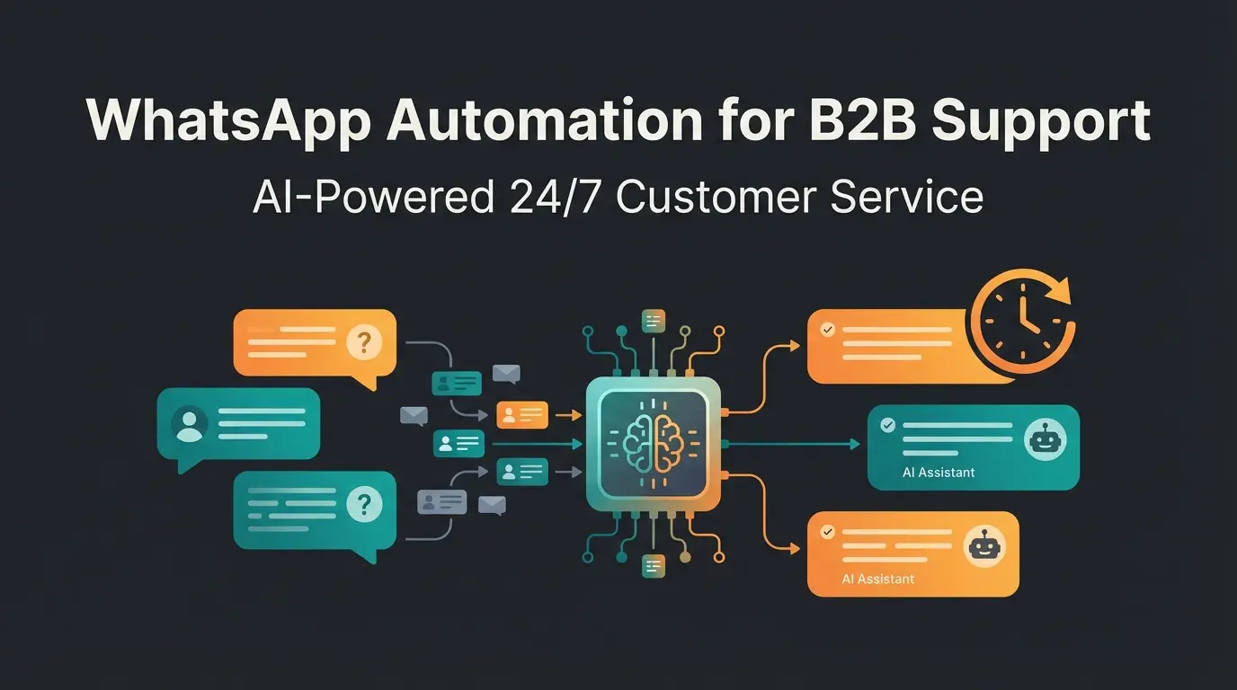WhatsApp Business auto reply setup with AI chatbot integration for 24/7 customer engagement