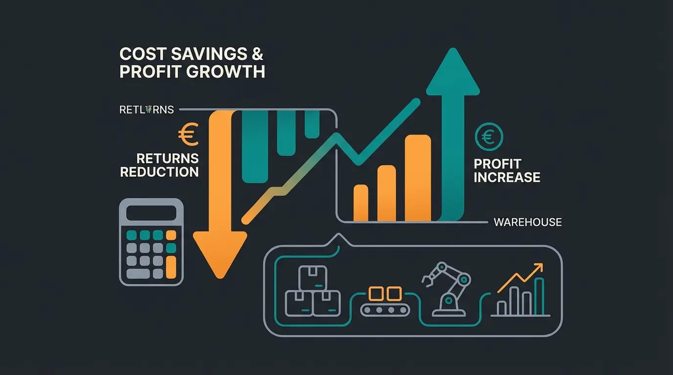 ROI-Berechnung für KI-optimierte Warenwirtschaft mit Retoureneinsparungen