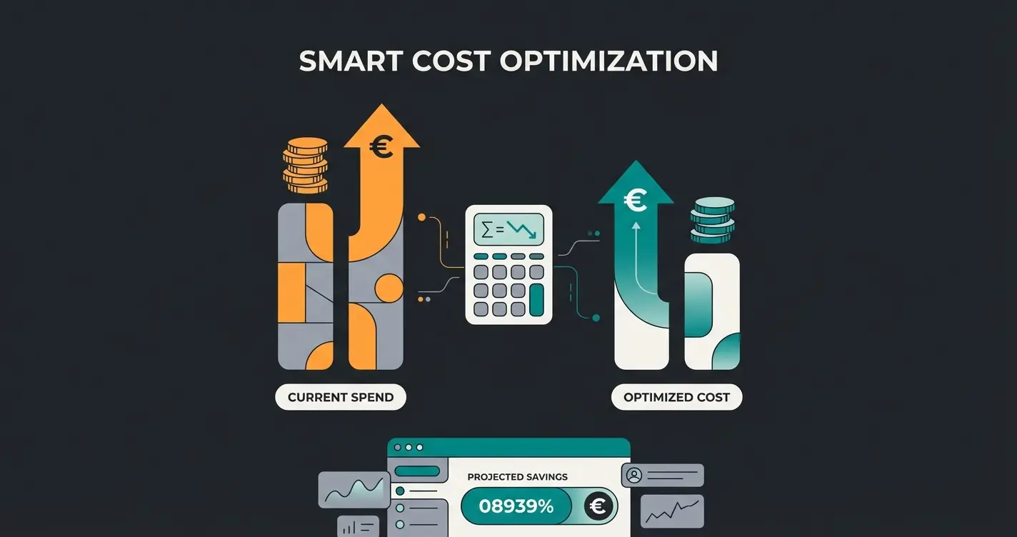 Infographic showing total cost of ownership comparison for e-commerce platforms