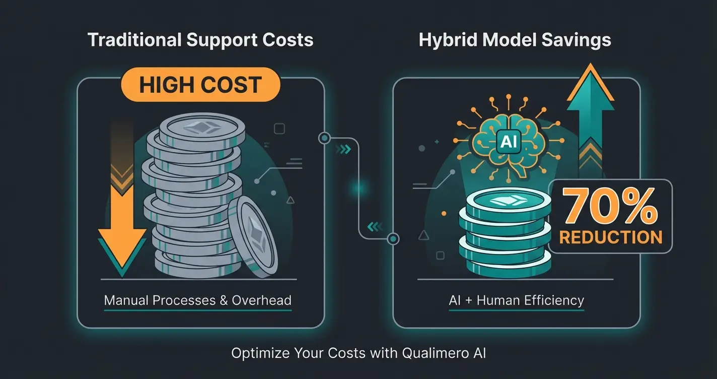 Kostenvergleich zwischen traditionellem Support und KI-gestützter Betreuung