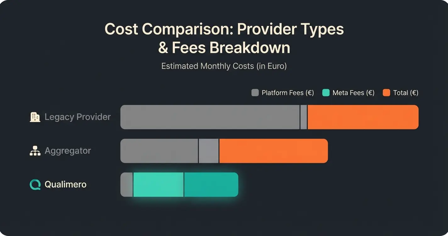 Kostenvergleich 1000 Conversations bei verschiedenen Anbietern