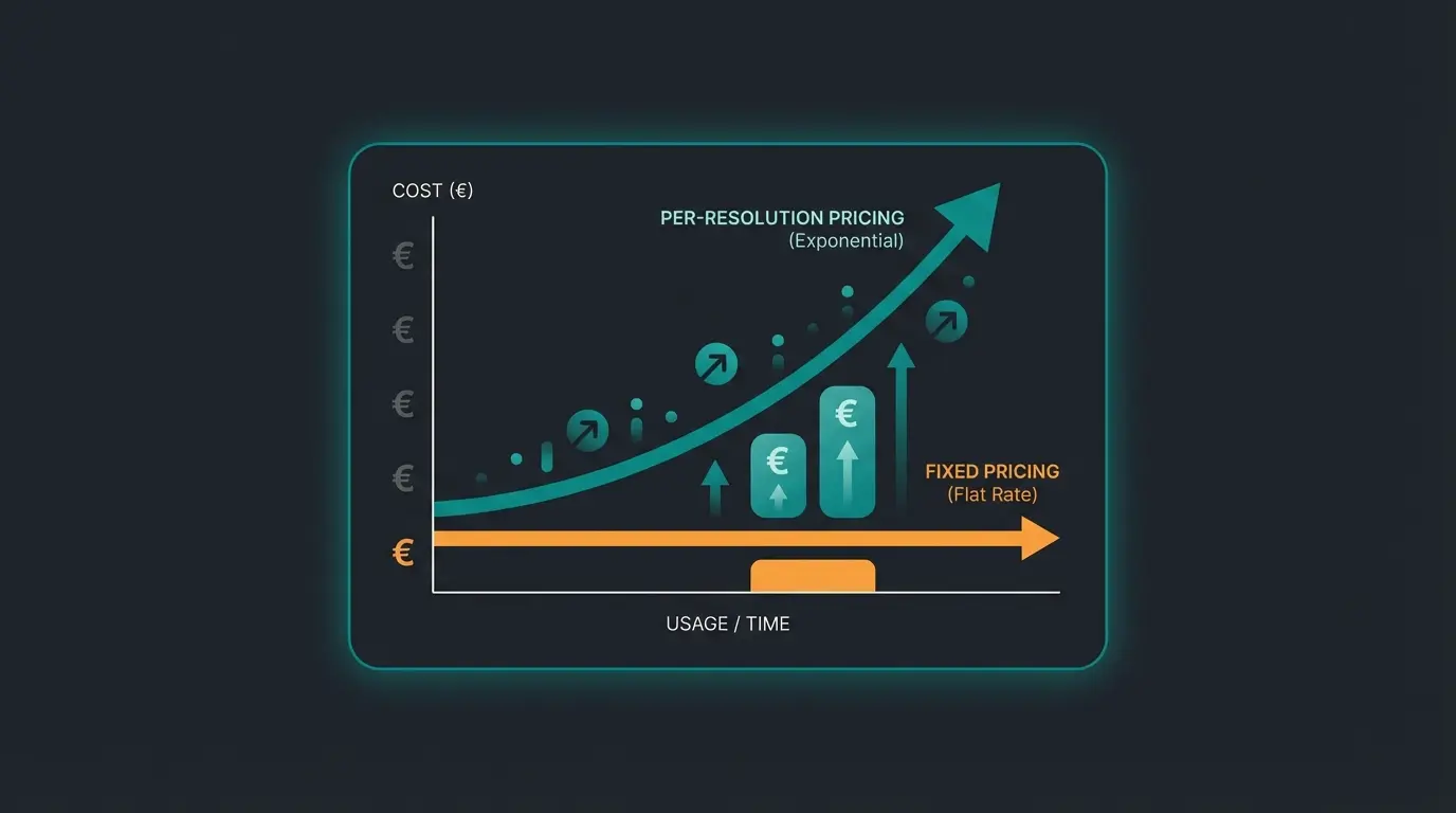 Kostenvergleich Intercom vs Flatrate-Modelle bei verschiedenen Volumina