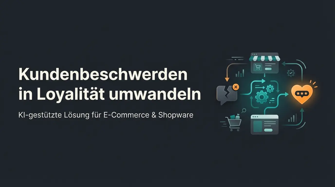 Illustration zum Thema Shopify Reklamation und Kundenbindung im E-Commerce