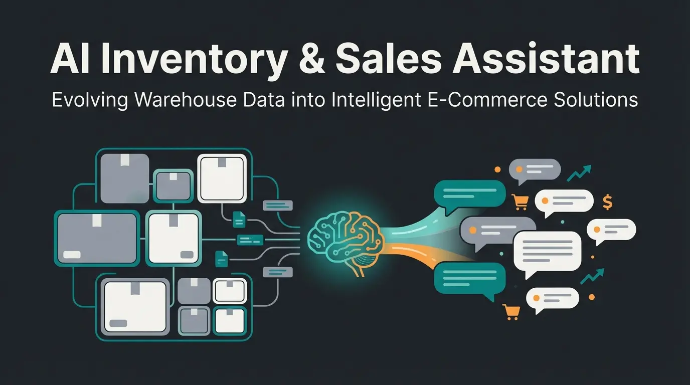 Modern inventory management software dashboard with AI consultation features