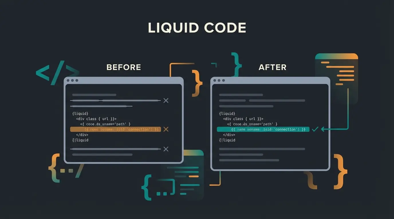 Shopify canonical tag code fix showing the removal of within collection filter