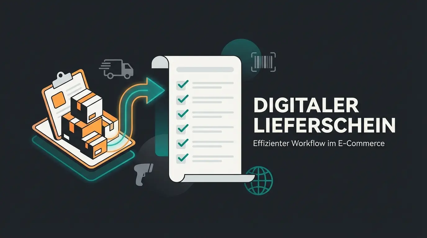 Professioneller Lieferschein mit Checkliste und digitalen Elementen