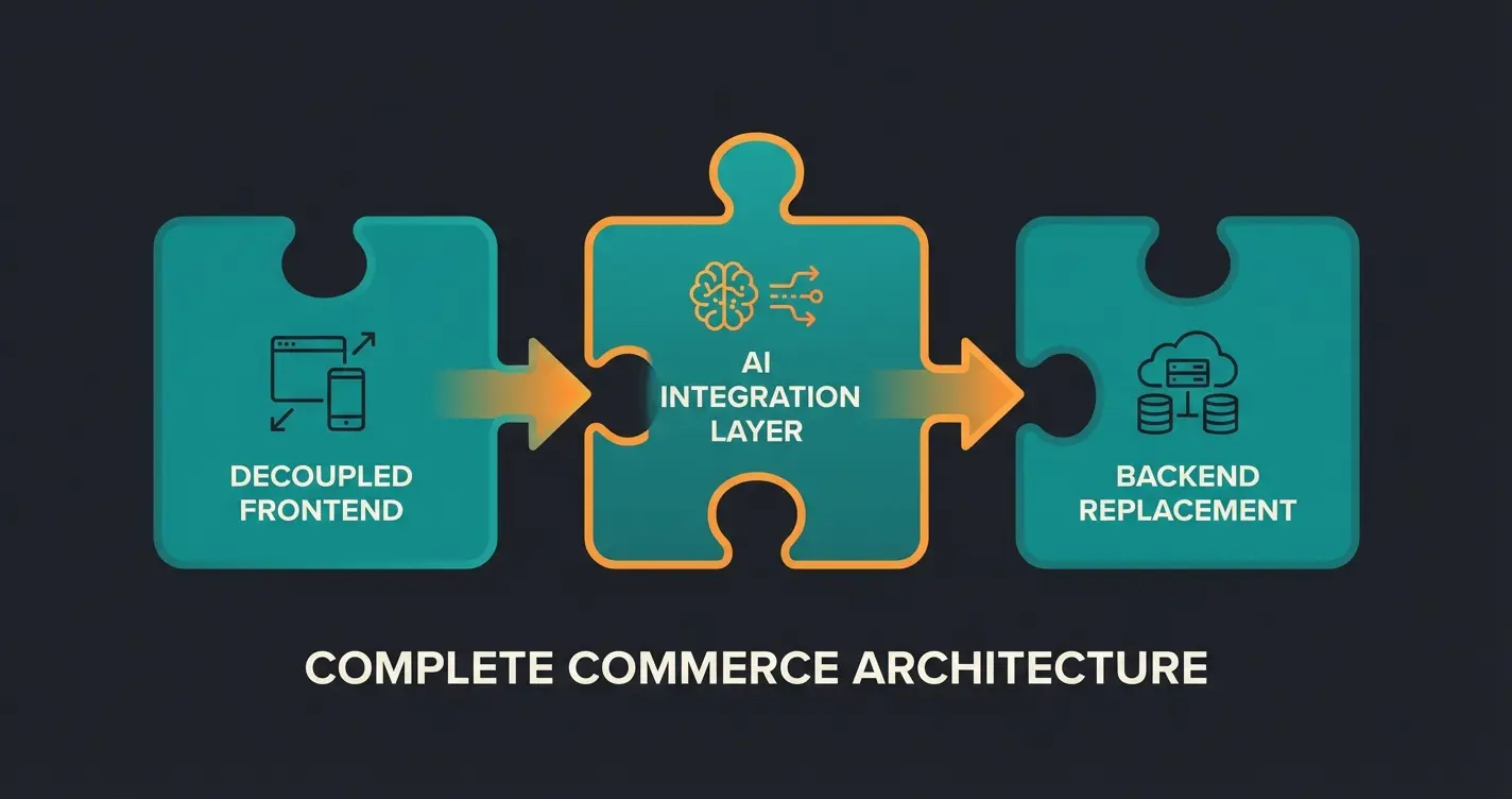 Dreistufiger Migrationsprozess von Plentymarkets zu einem modernen Composable Commerce Stack