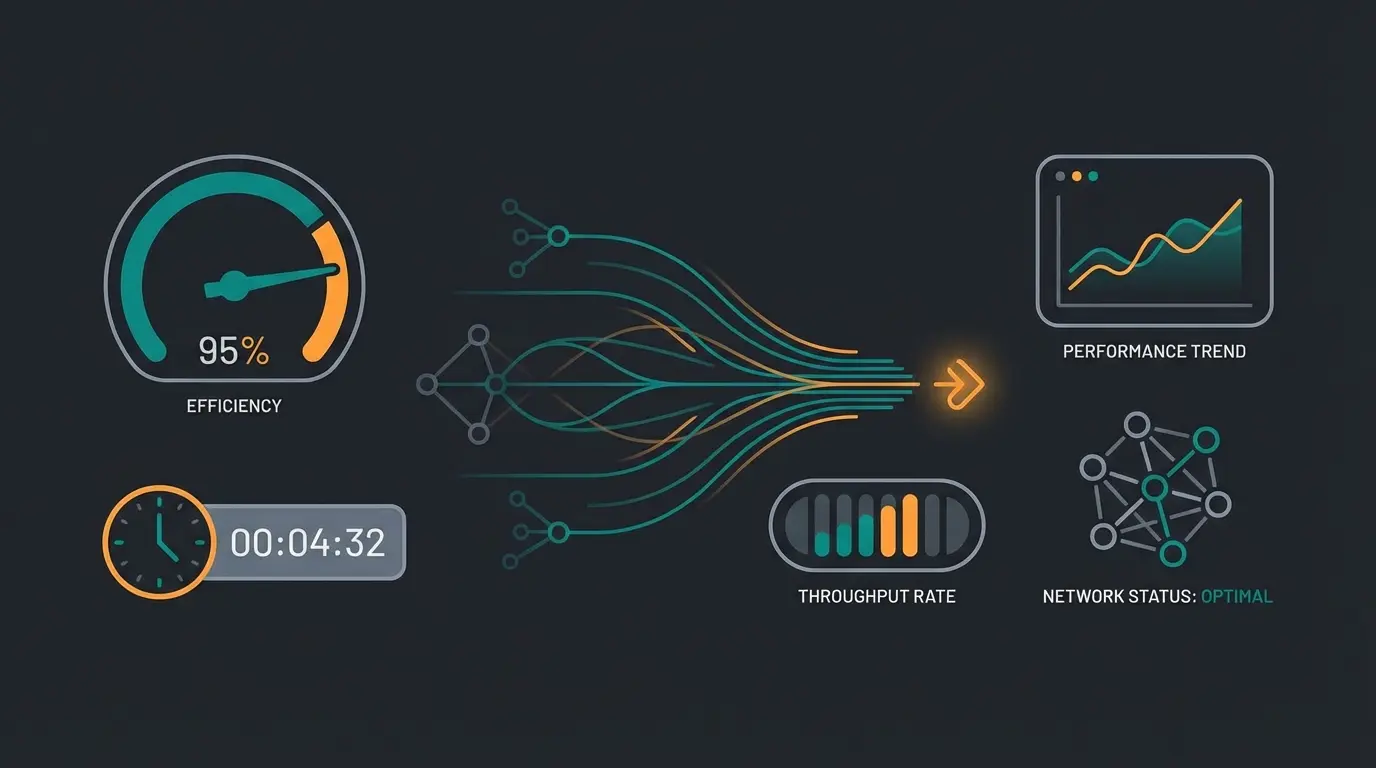 Infographic showing rate limiting and API performance metrics