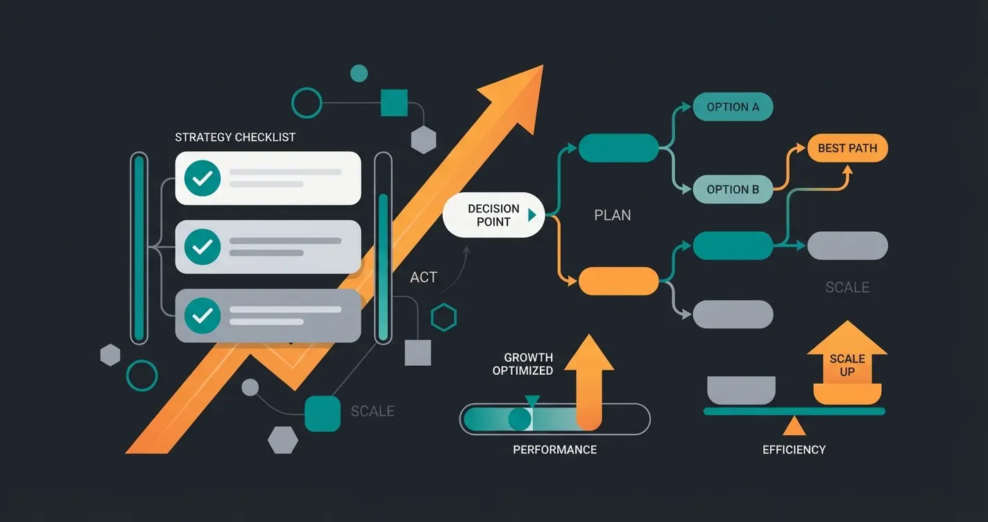E-commerce platform decision checklist visualization