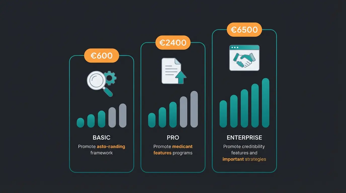 Visual comparison of Shopware Rise, Evolve and Beyond features and pricing tiers