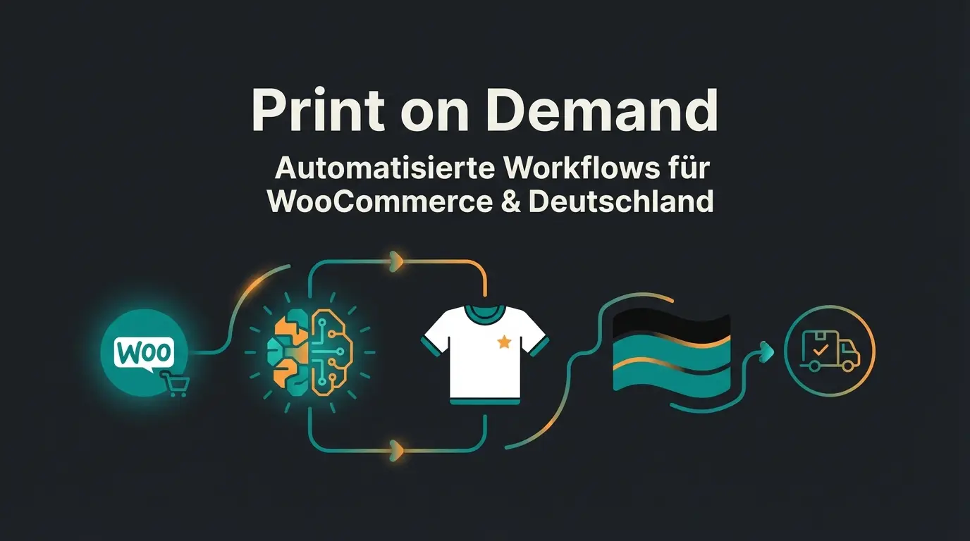 WooCommerce Print on Demand Setup mit KI-Automatisierung und deutschen Fulfillment-Partnern