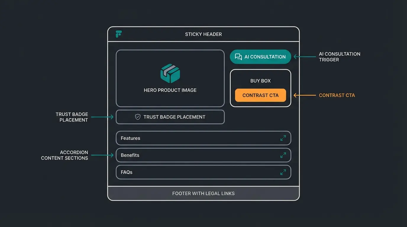 Anatomie einer High-Converting Magento Produktseite mit KI-Beratung