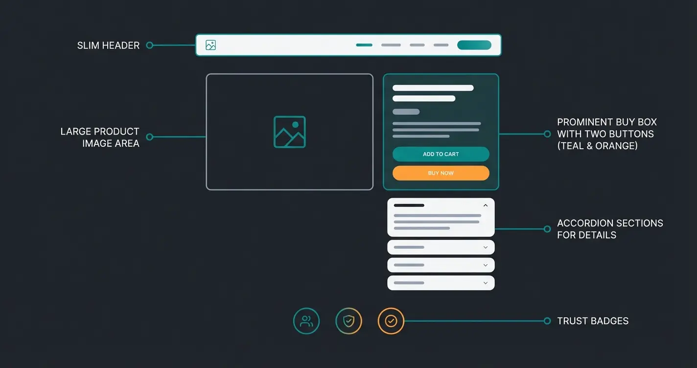 Anatomy of a high-converting Magento product page with AI consultation elements