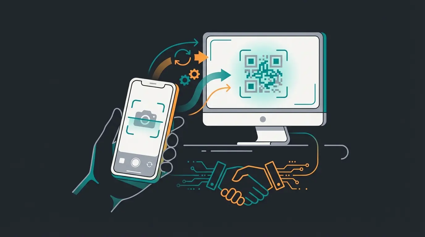 WhatsApp Business QR-Code Scanning Prozess zur Desktop-Verknüpfung