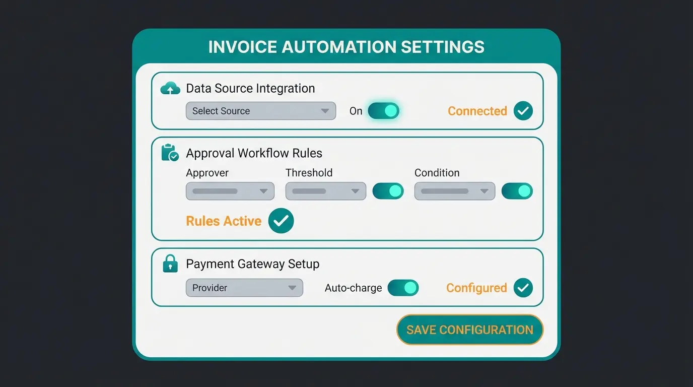 WooCommerce Germanized Pro settings panel showing e-invoice configuration options
