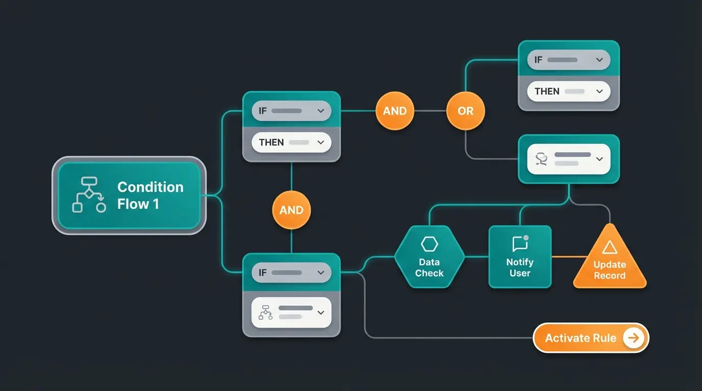 Shopware Rule Builder interface showing rule creation process with conditions and operators