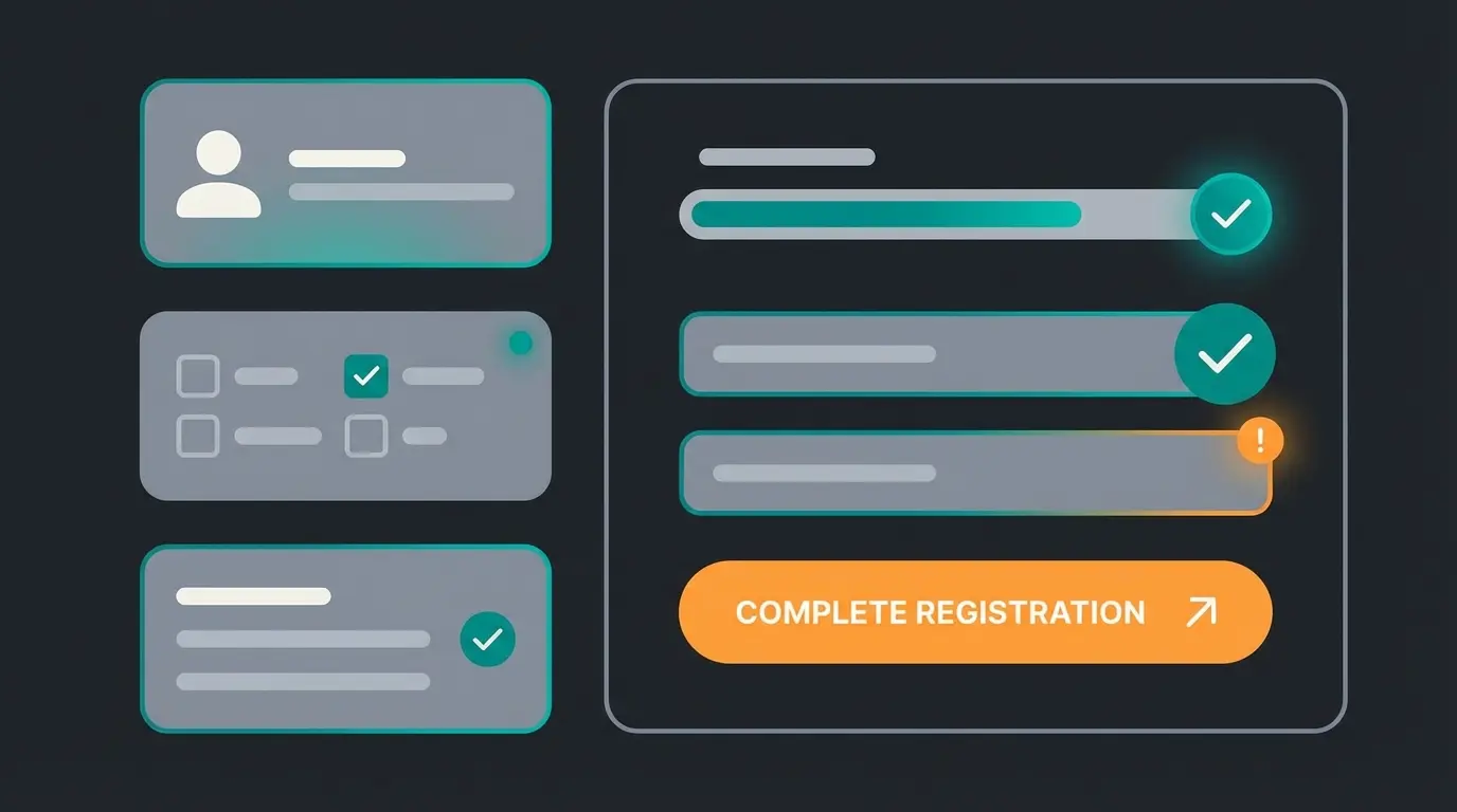 Shopware account registration process with master data fields highlighted