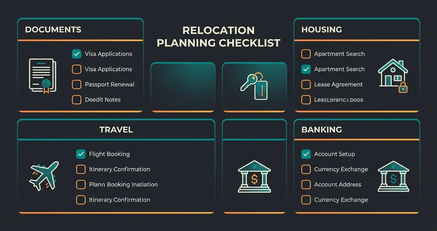 Relocation checklist for moving from Germany to Dublin for Intercom career