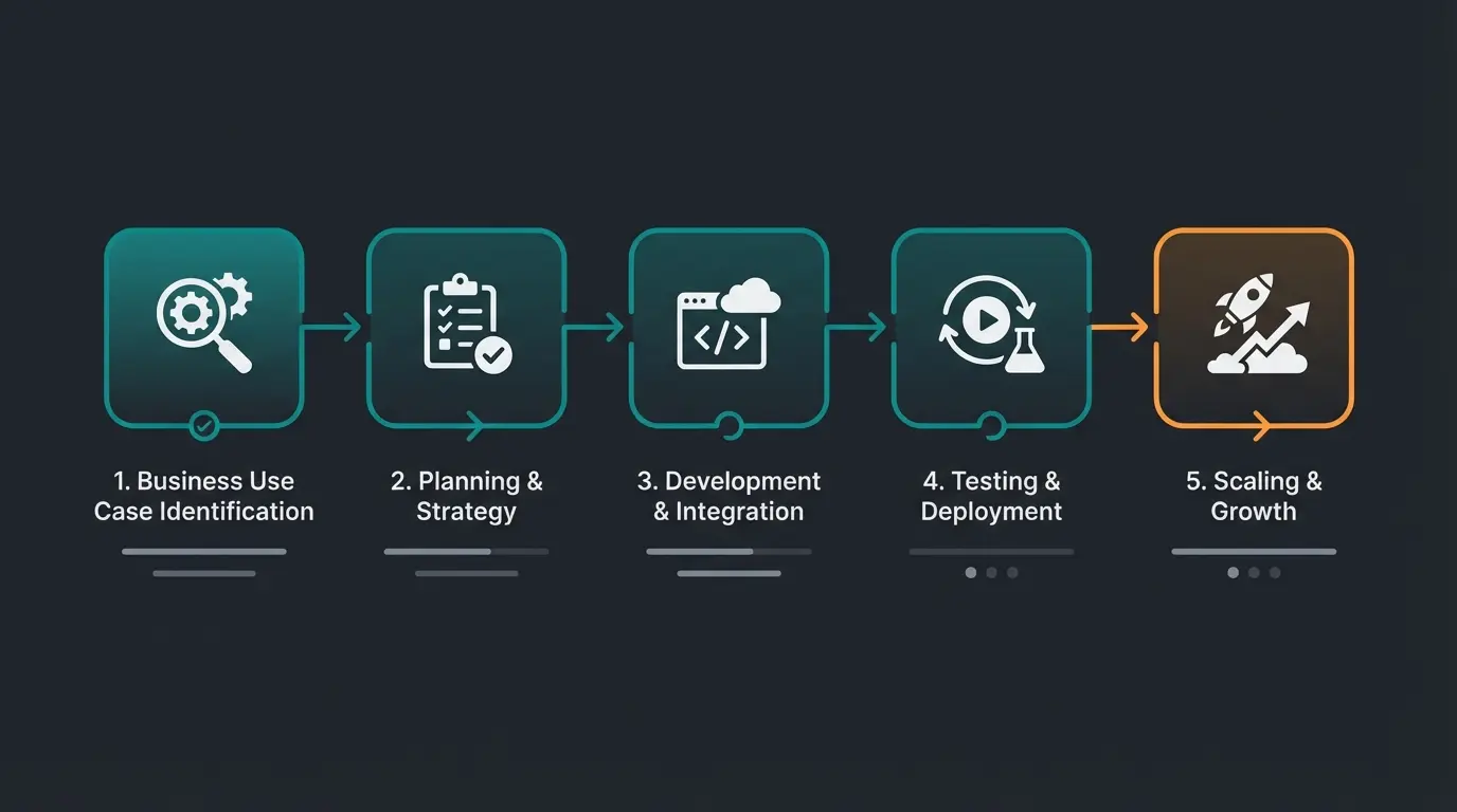 Schrittweiser Prozess zur KI-Implementierung im Unternehmen