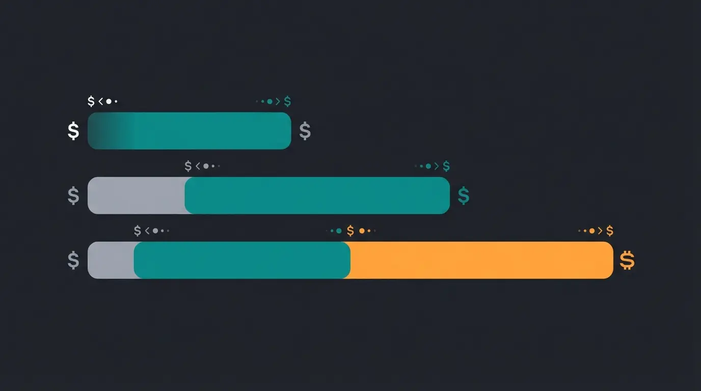 Bar chart illustration comparing Shopify expert hourly rates across different global regions
