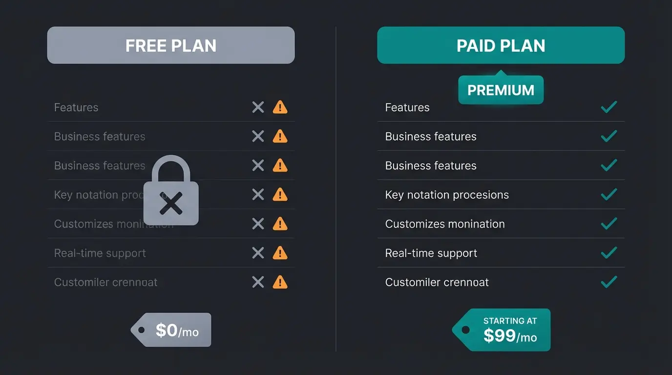 Vergleich zwischen kostenloser und bezahlter Rechnungssoftware mit Feature-Unterschieden