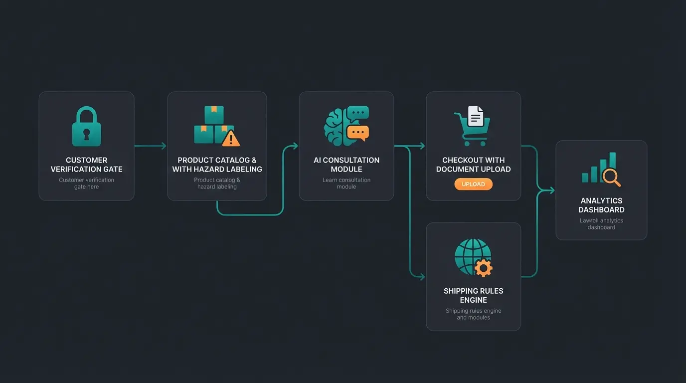 Complete plant protection e-commerce architecture with AI consultation integration