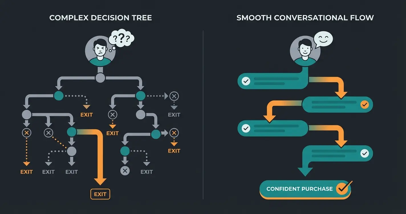 Entscheidungsmatrix: Klassischer Konfigurator vs. AI-geführter Verkaufsprozess