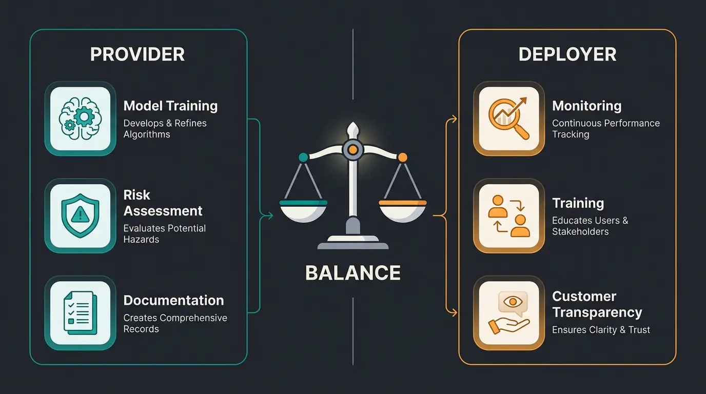 Provider versus deployer responsibilities under EU AI Act