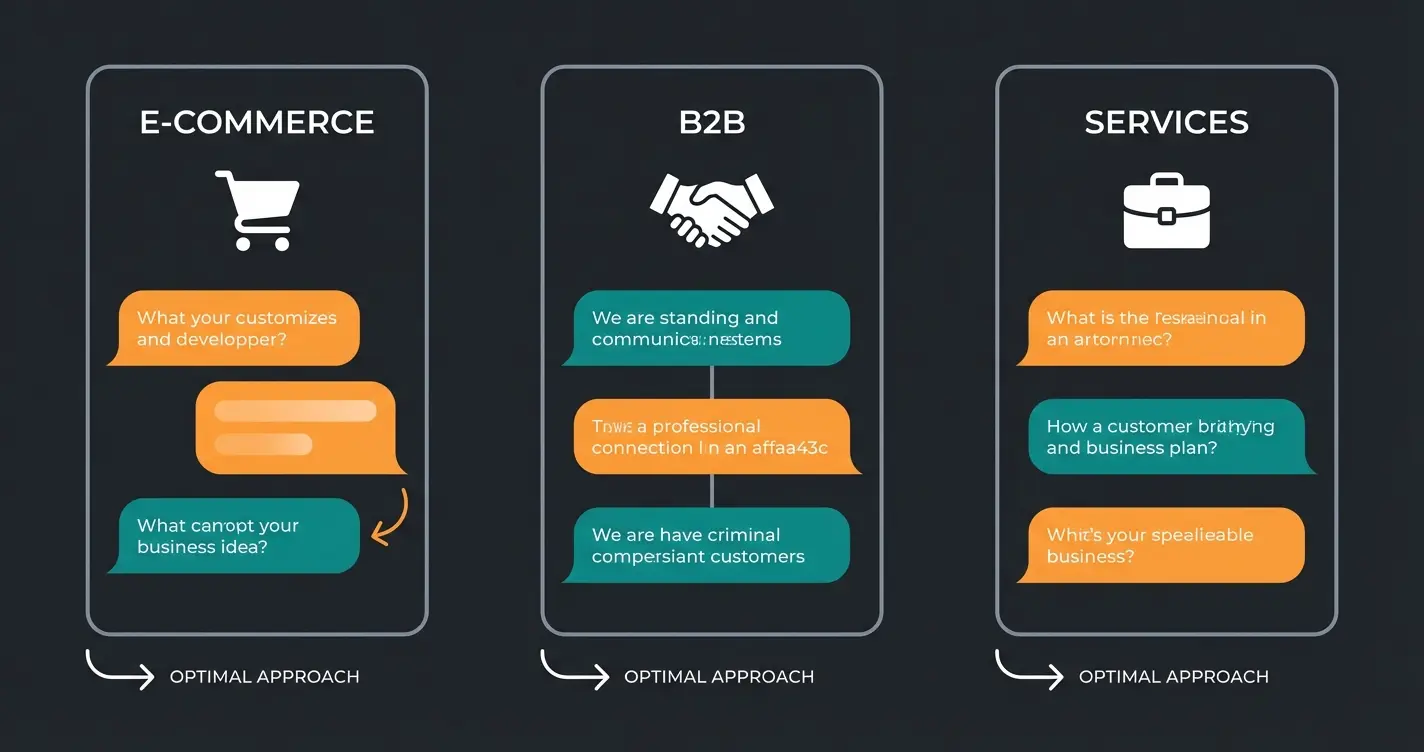 Vergleich der Chat-Strategien für verschiedene Branchen