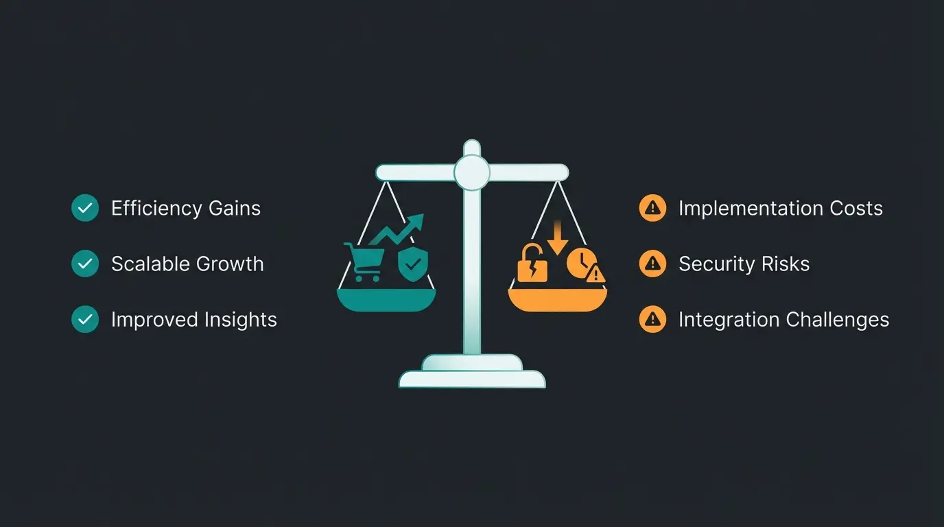 Visualisierung der Vor- und Nachteile von Shopify Payments für deutsche Händler