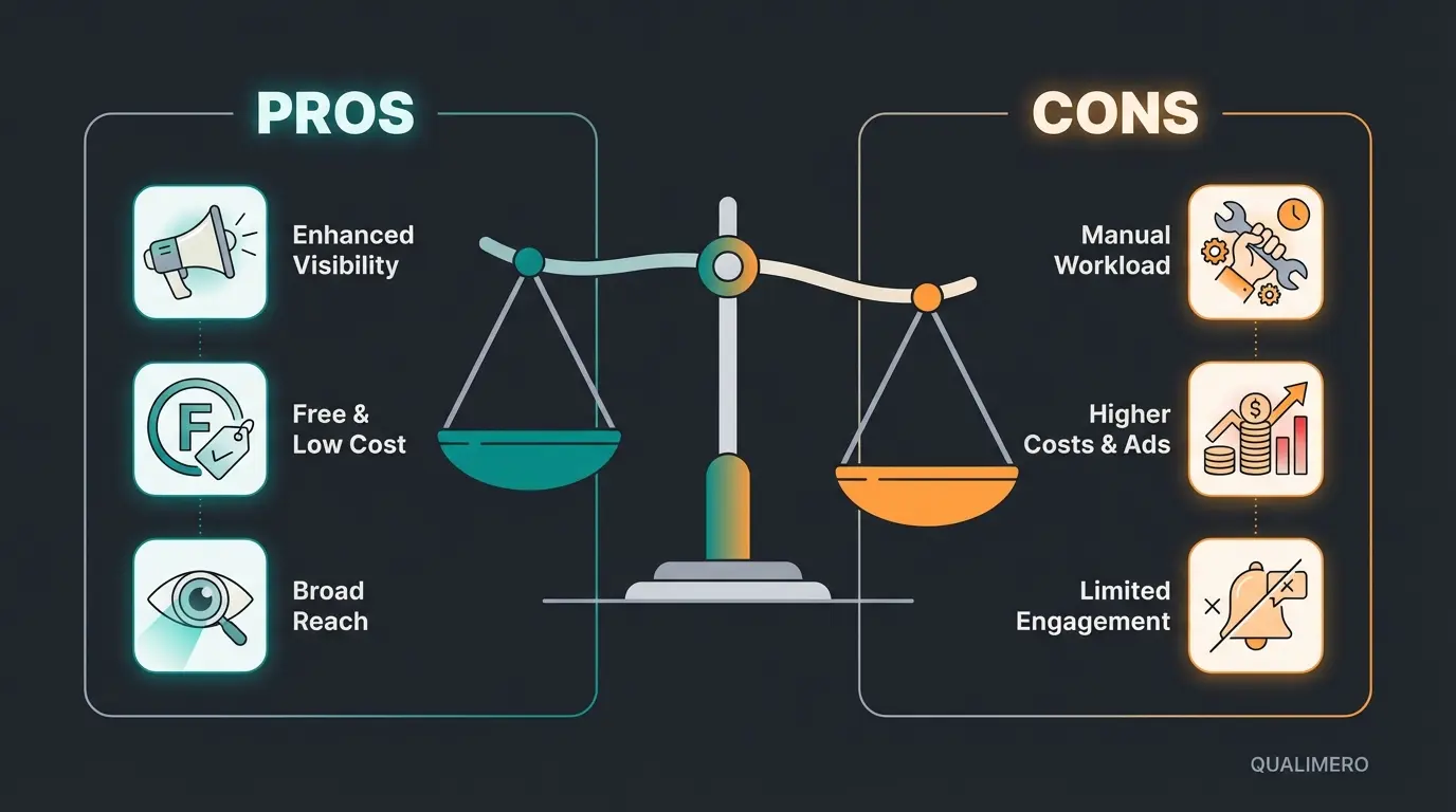 Vor- und Nachteile von WhatsApp Kanälen mit Fokus auf Reichweite und Conversion