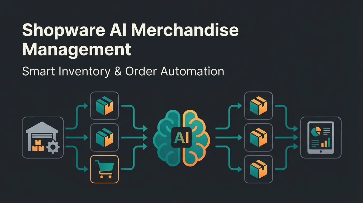 Modern merchandise management system connecting inventory data with AI-powered sales consultation