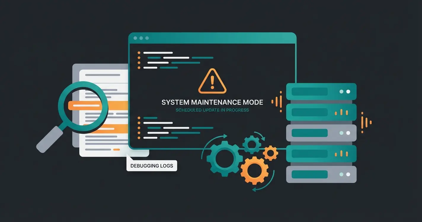 Shopware CLI Troubleshooting Illustration mit Kommandozeilen-Befehlen