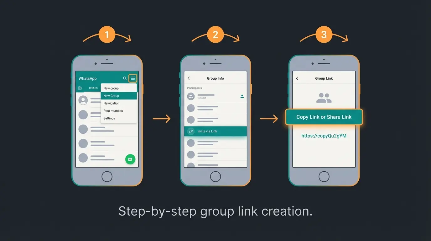 WhatsApp Gruppenlink erstellen - Schritt-für-Schritt auf Android, iOS und Desktop