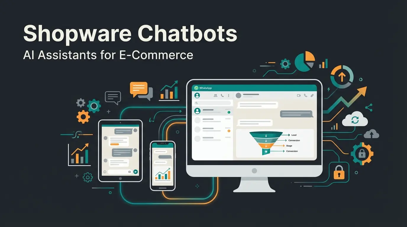 WhatsApp Business Web desktop interface showing chat management and sales pipeline visualization