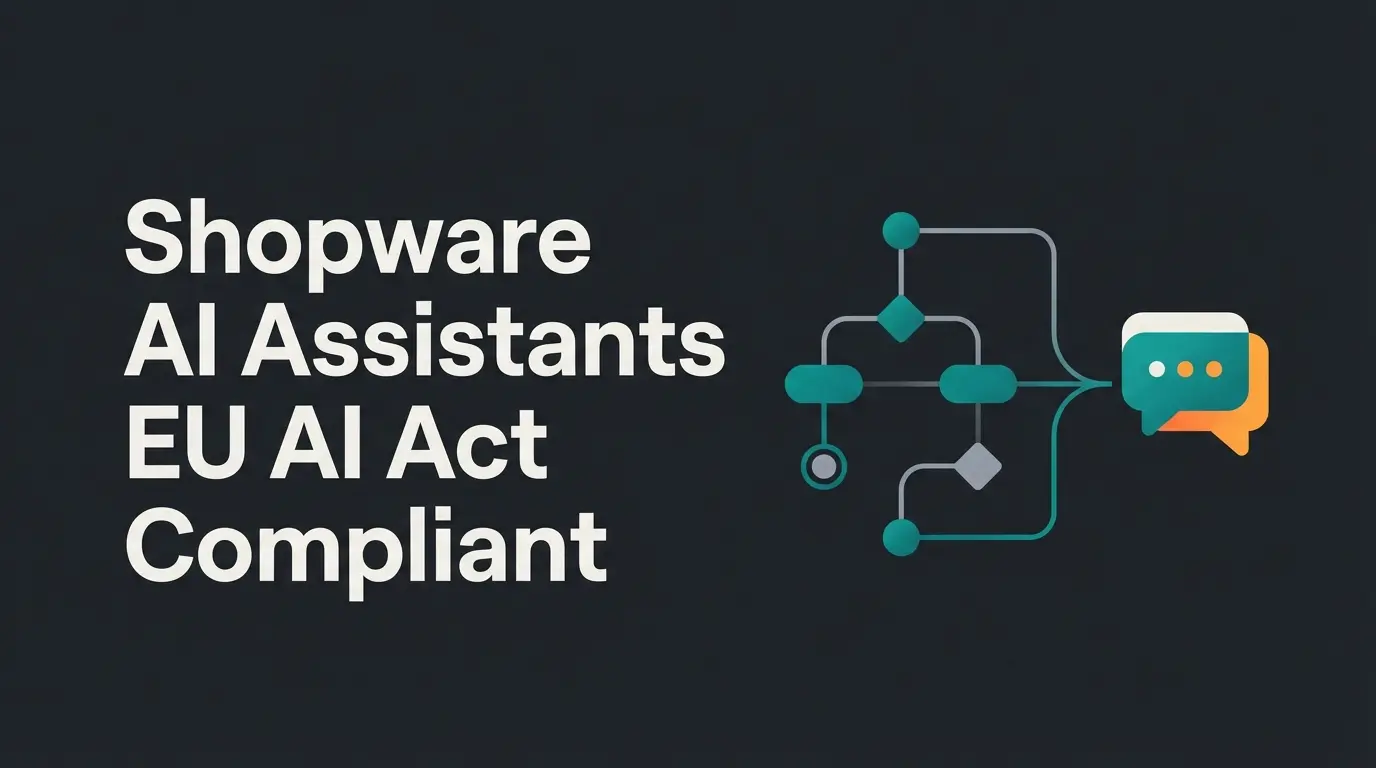 Shopware Flow Builder automation workflow with AI consultation integration visualization