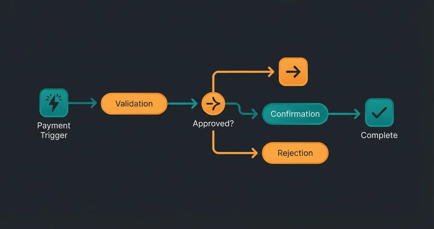 Shopware 6 Flow Builder payment automation workflow diagram