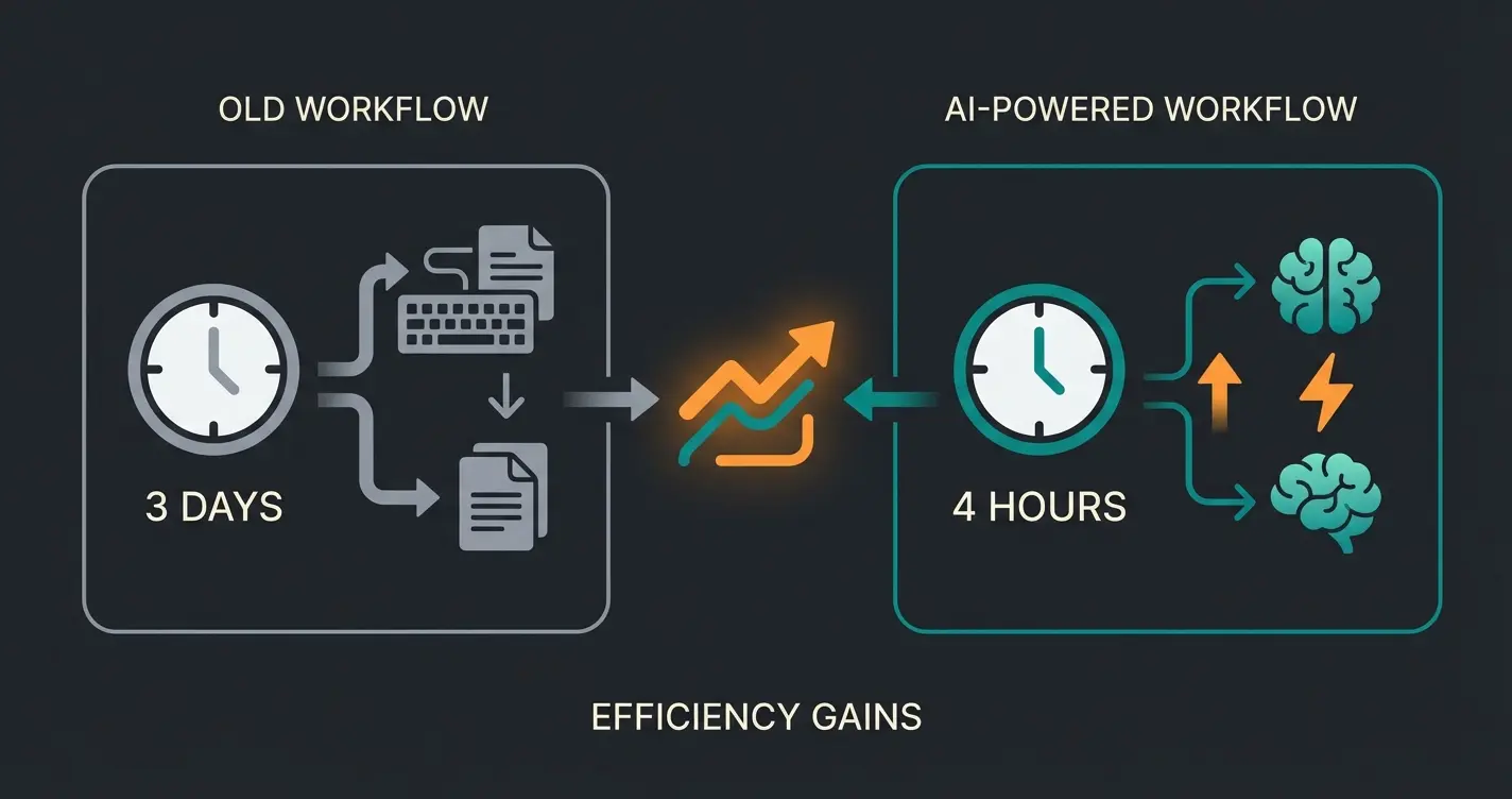 Vergleich klassischer Weg vs. moderner KI-gestützter Weg in Shopware