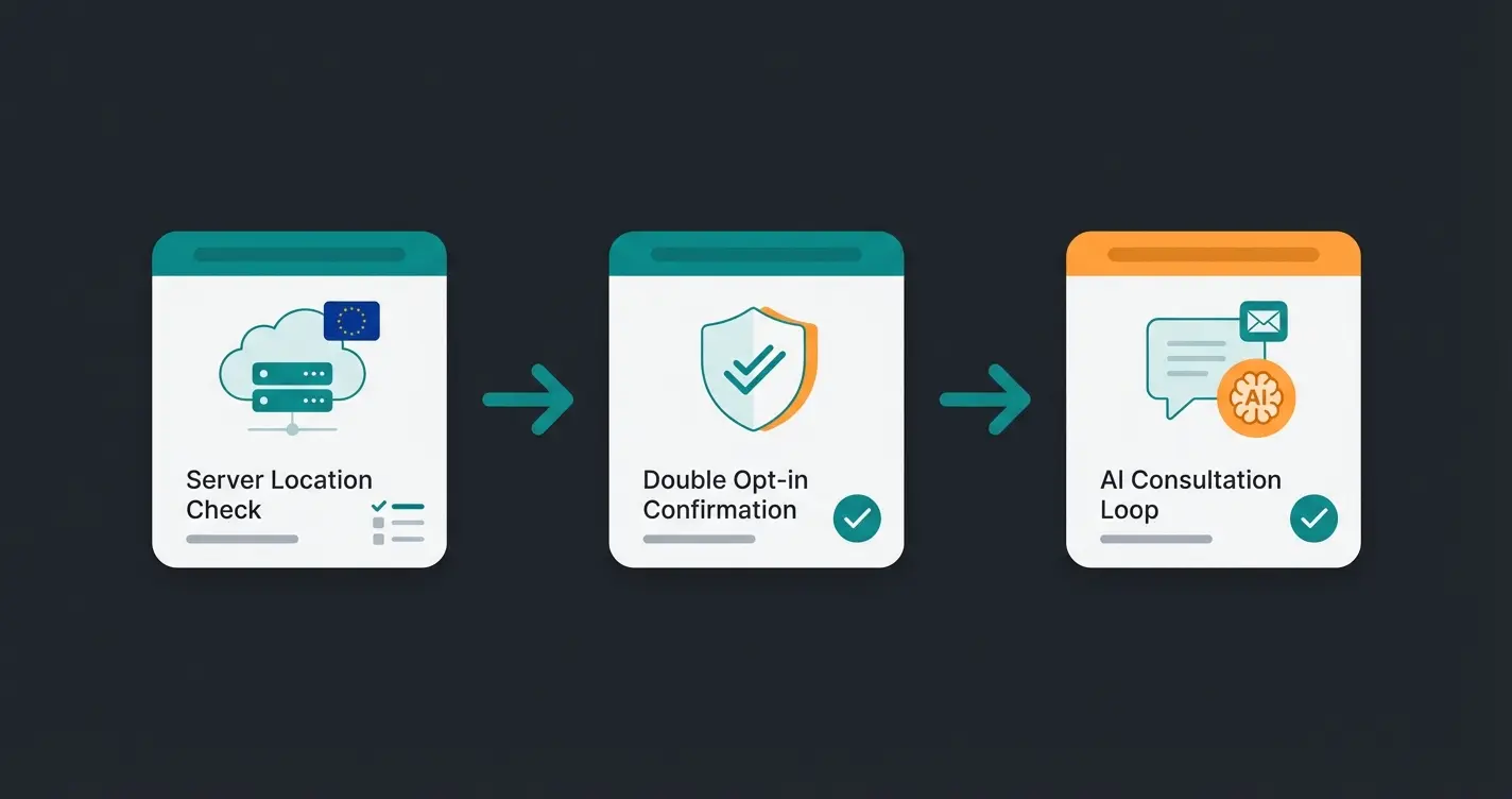 Step-by-step WooCommerce newsletter setup workflow diagram