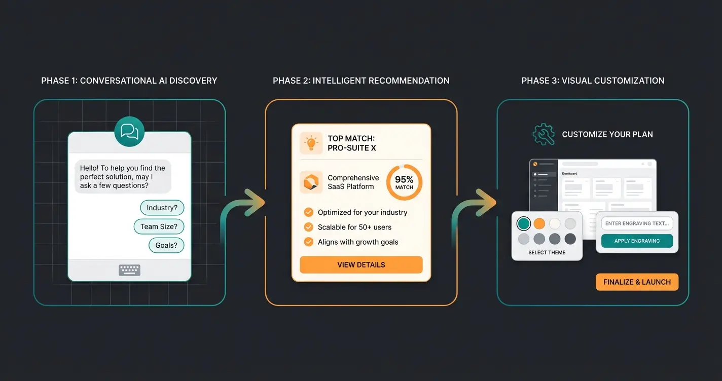 Hybrid-Ansatz: AI-Beratung kombiniert mit visueller Produktkonfiguration