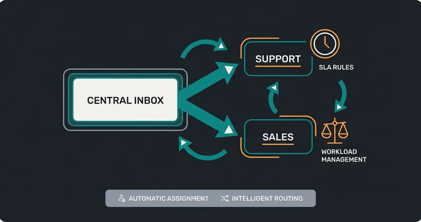 Intercom Team Inbox Routing Setup mit Workflow-Automatisierung