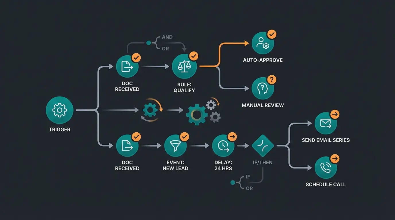 Shopware Rule Builder and Flow Builder automation interface visualization