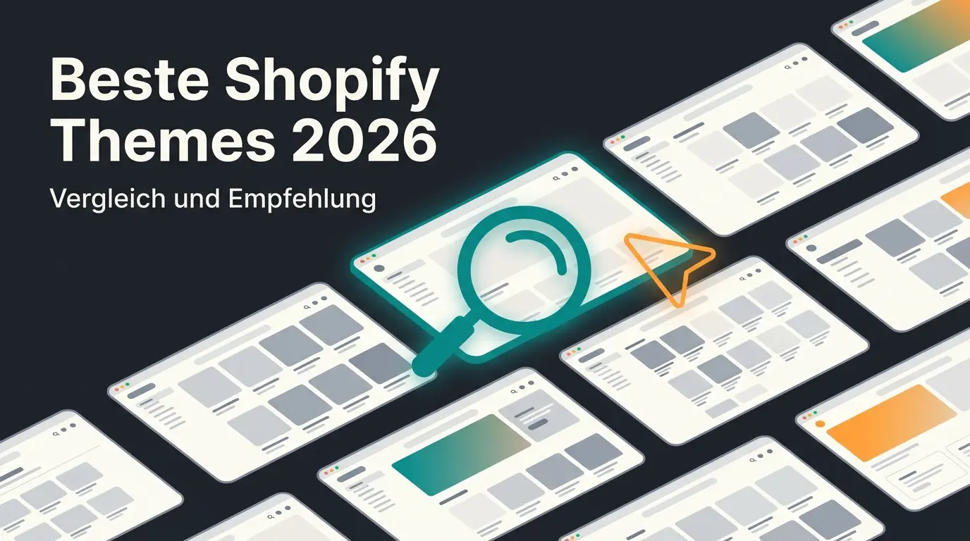 Vergleich der 10 besten Shopify Themes 2026 mit verschiedenen Shop-Layouts und Bewertungskriterien