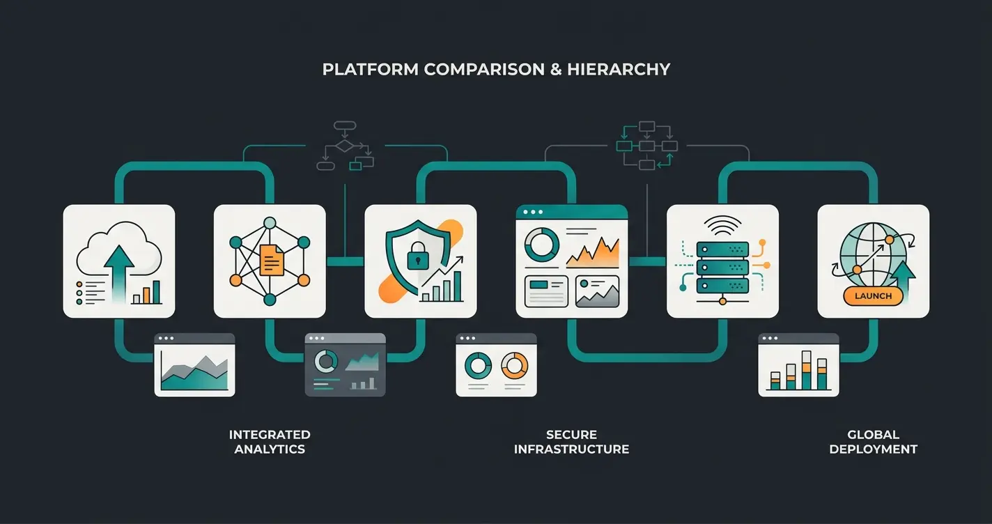 Vergleich von sechs E-Commerce-Plattformen: Shopware, Shopify, WooCommerce, Magento, JTL und Gambio