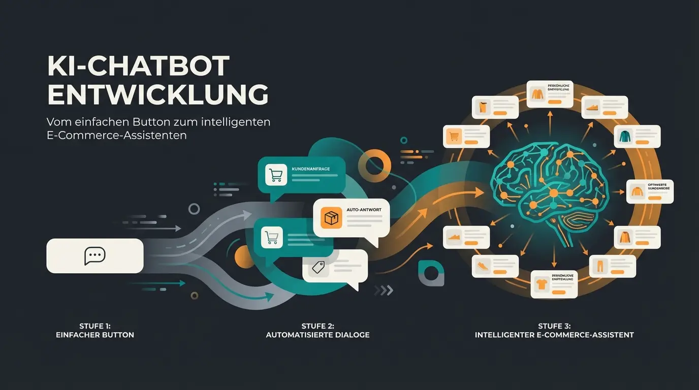 Chatbot Beispiele 2025 zeigt die Evolution vom einfachen FAQ-Bot zum intelligenten KI-Produktberater im E-Commerce