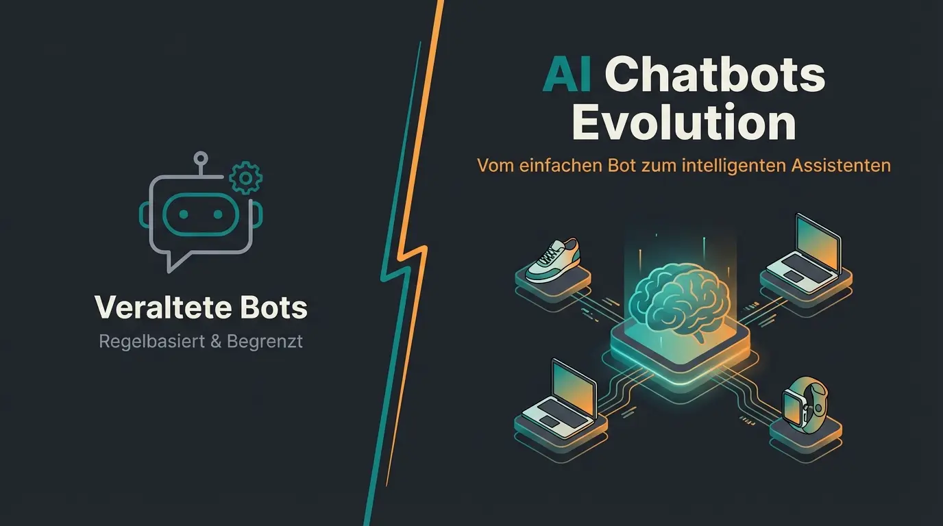 Futuristische Darstellung eines KI Chatbots im E-Commerce als digitaler Verkaufsberater